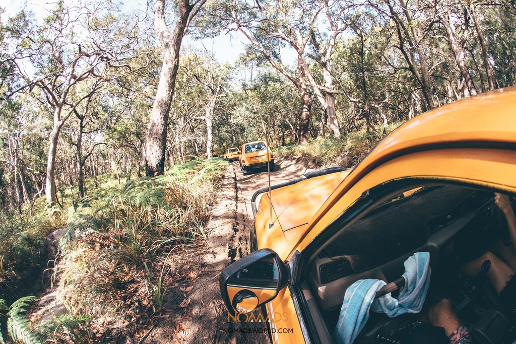 4wds rijden op Fraser Island