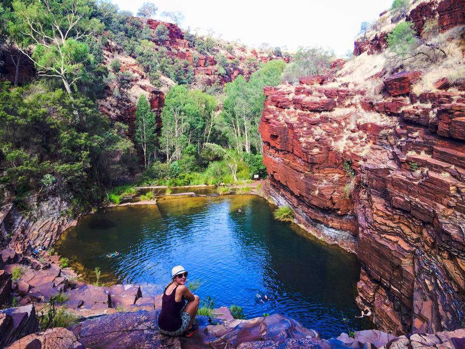 Karijini waterpool en kliffen