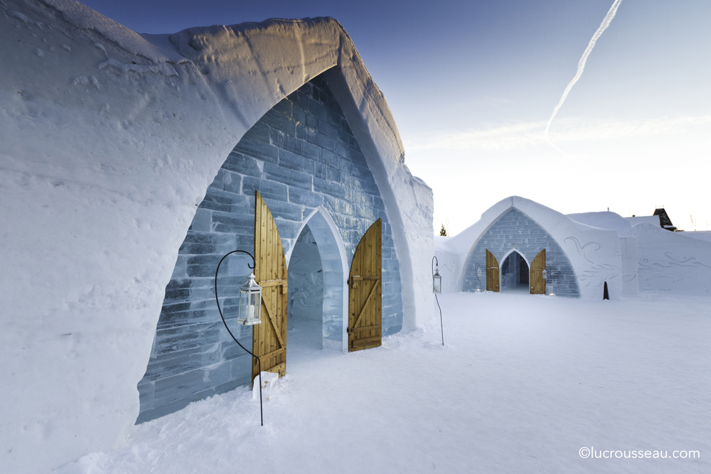 bevroren hotel Canada sneeuw winter