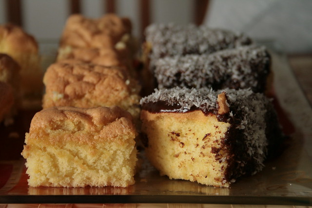 Lamington cakeje - typisch eten in Australie
