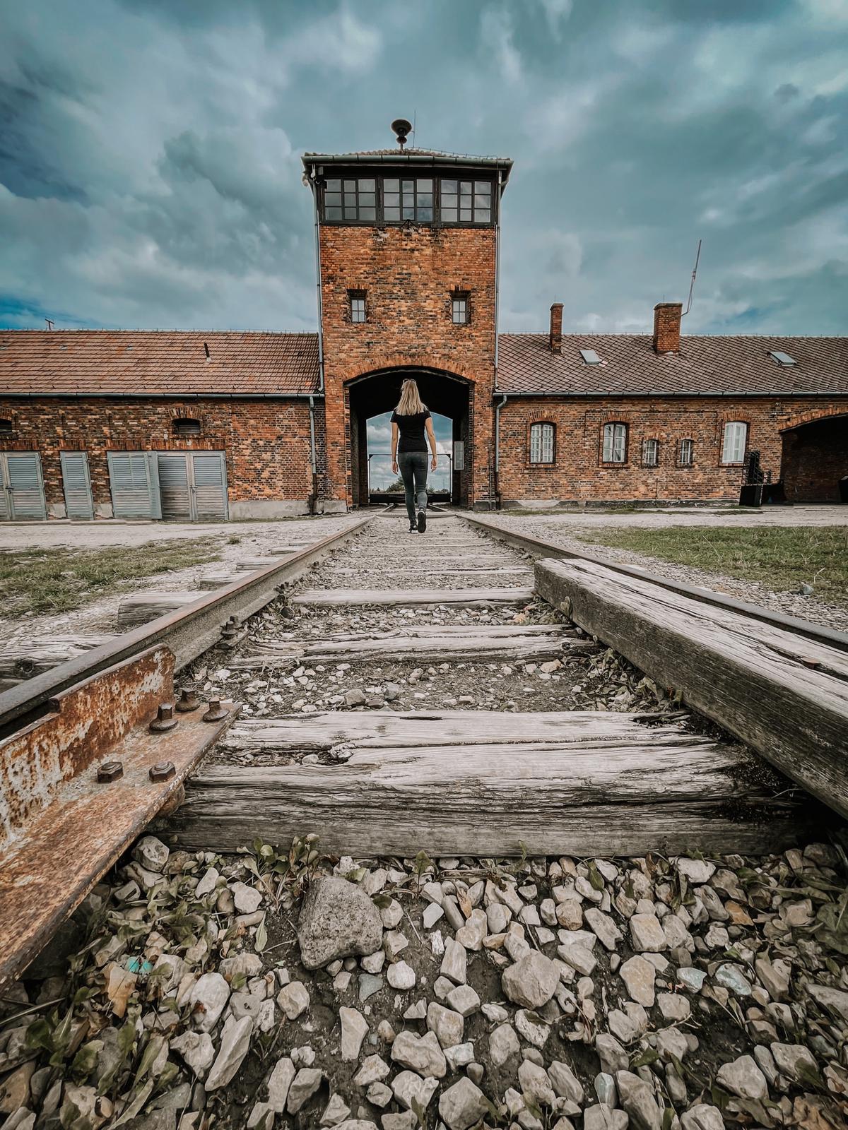 Auschwitz treinrails Krakau