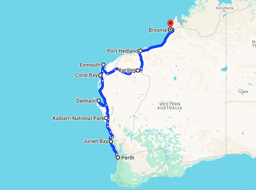 Roadtrip West-Australie van Perth naar Broome