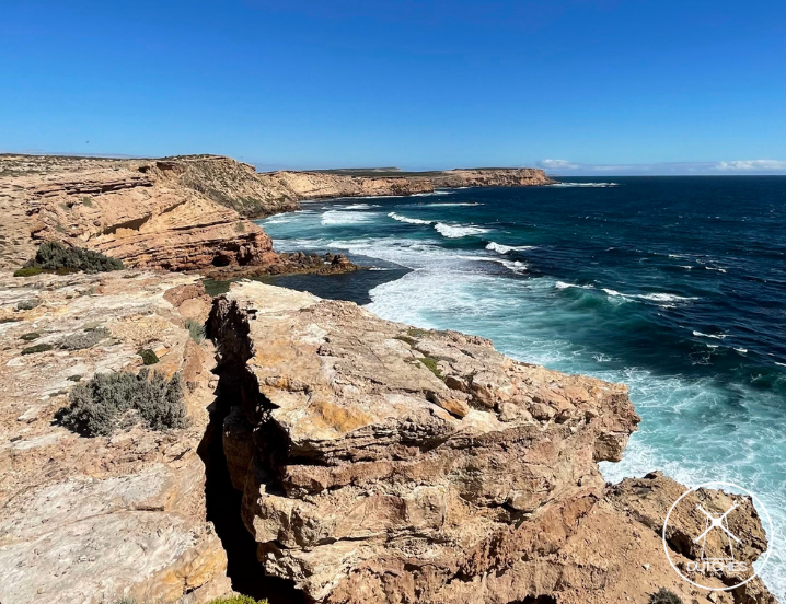 Cummings Monument ruig strand in Zuid Australie
