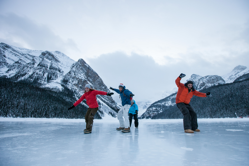 Kanada Winter Schnee Natur gefrorener See