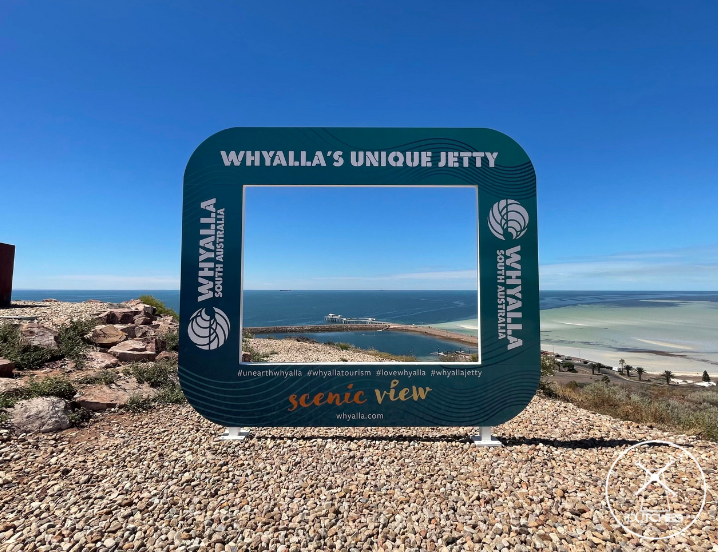 Het Whyalla lookout point tijdens de rondreis door Australie