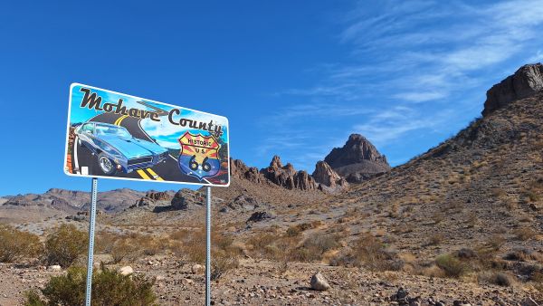 Route 66 in de winter