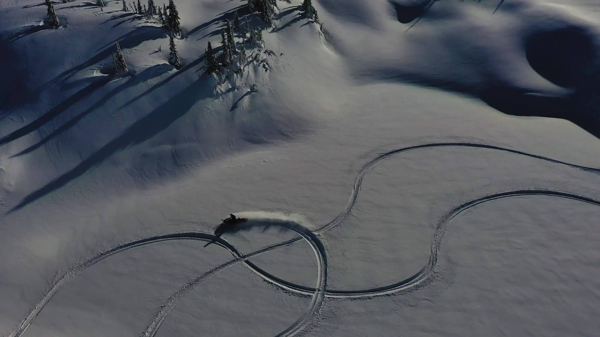 Revelstoke bezienswaardigheden: sneeuwscooteren door de sneeuw