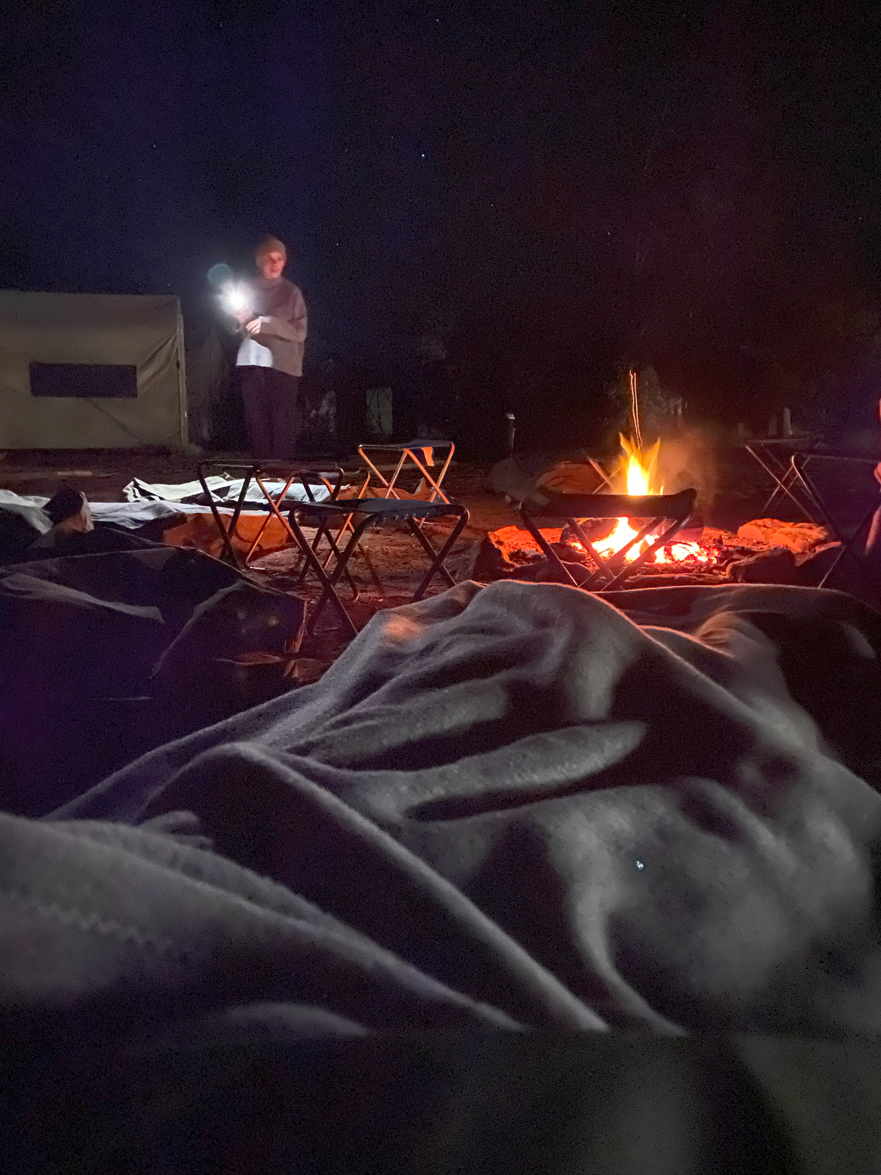 Slapen in een swag in de Outback