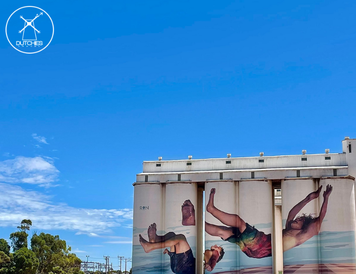 Silo art tijdens rondreis Zuid Australie