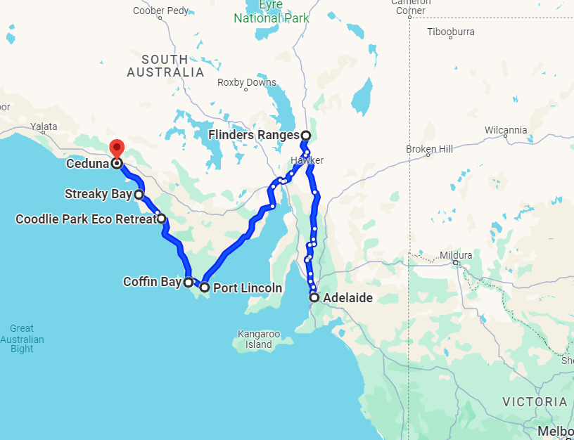 Roadtrip Adelaide naar Cervantes