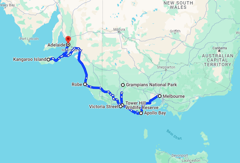 Roadtrip Melbourne naar Adelaide