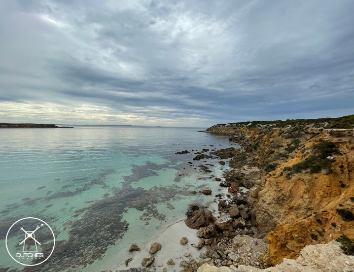 Uitzicht op Whalers Way in Zuid Australie