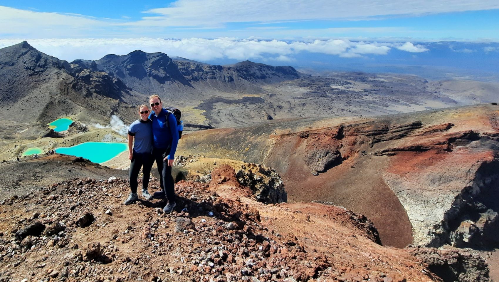 De top van Tongariro Mountain 
